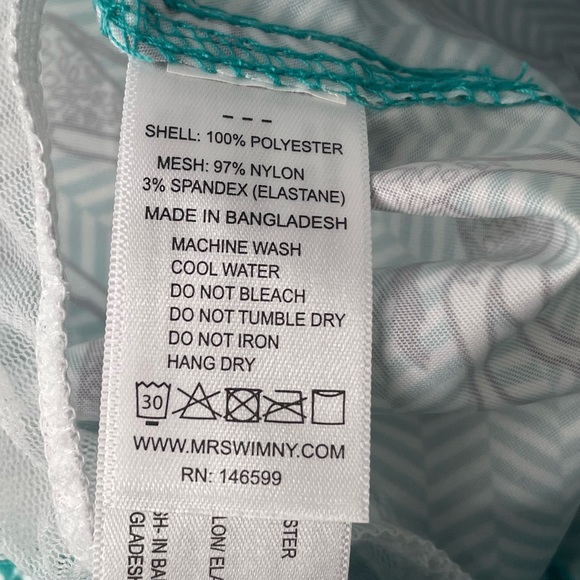 Mr. Swim Zebra and Giraffe Swim Trunks Green Black White Sizes Large and XLarge - Picture 4 of 7